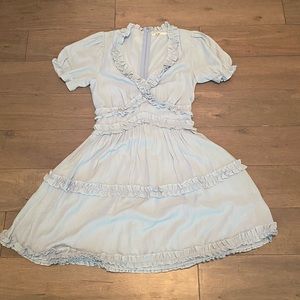 Baby Blue Ruffle Dress